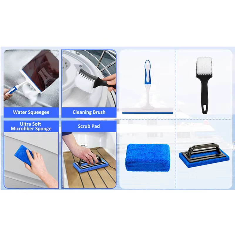 Ensemble Professionnel de Brosses Auto – Finition Impeccable