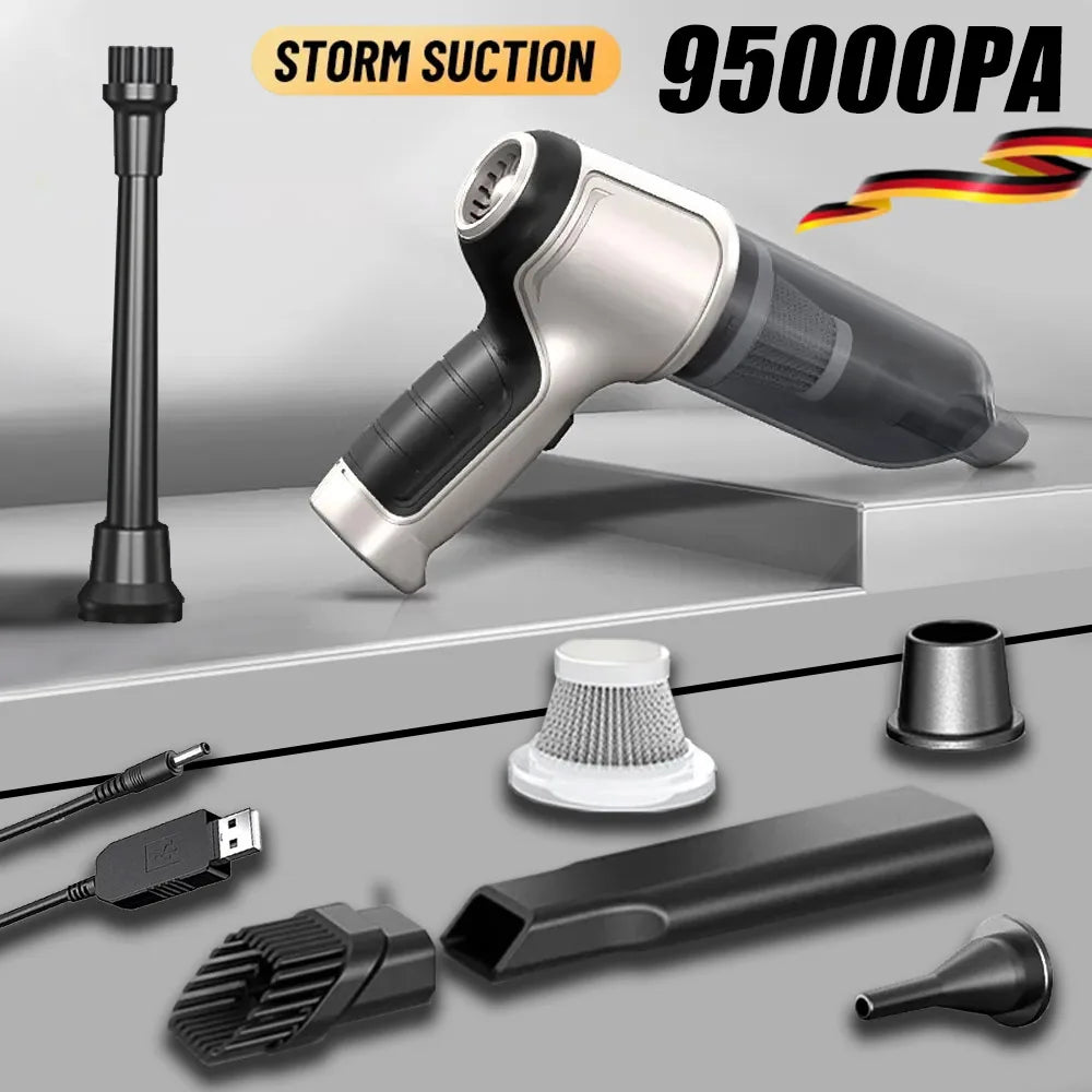 Aspirateur voiture sans fil puissant (sec & humide)