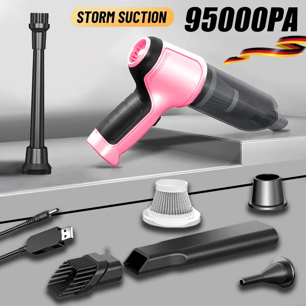 Aspirateur voiture sans fil puissant (sec & humide)