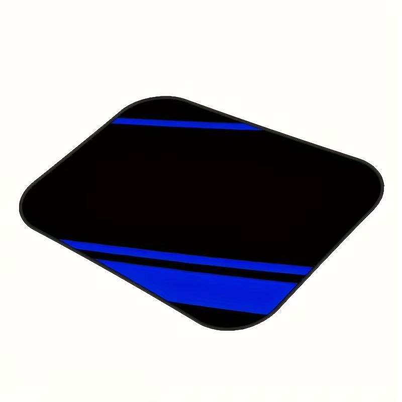 Tapis de sol voiture universels (x4) – Bandes bleues, style racing