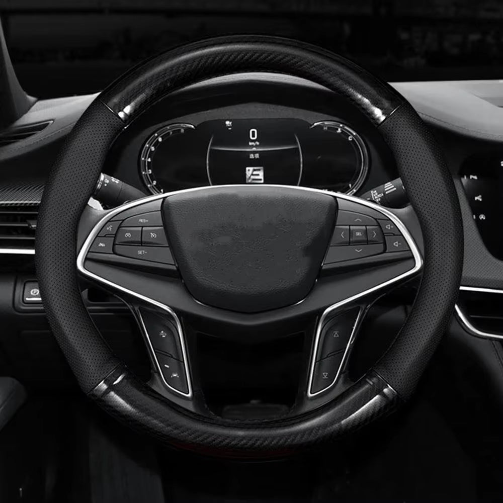 Couvre-volant carbone design premium