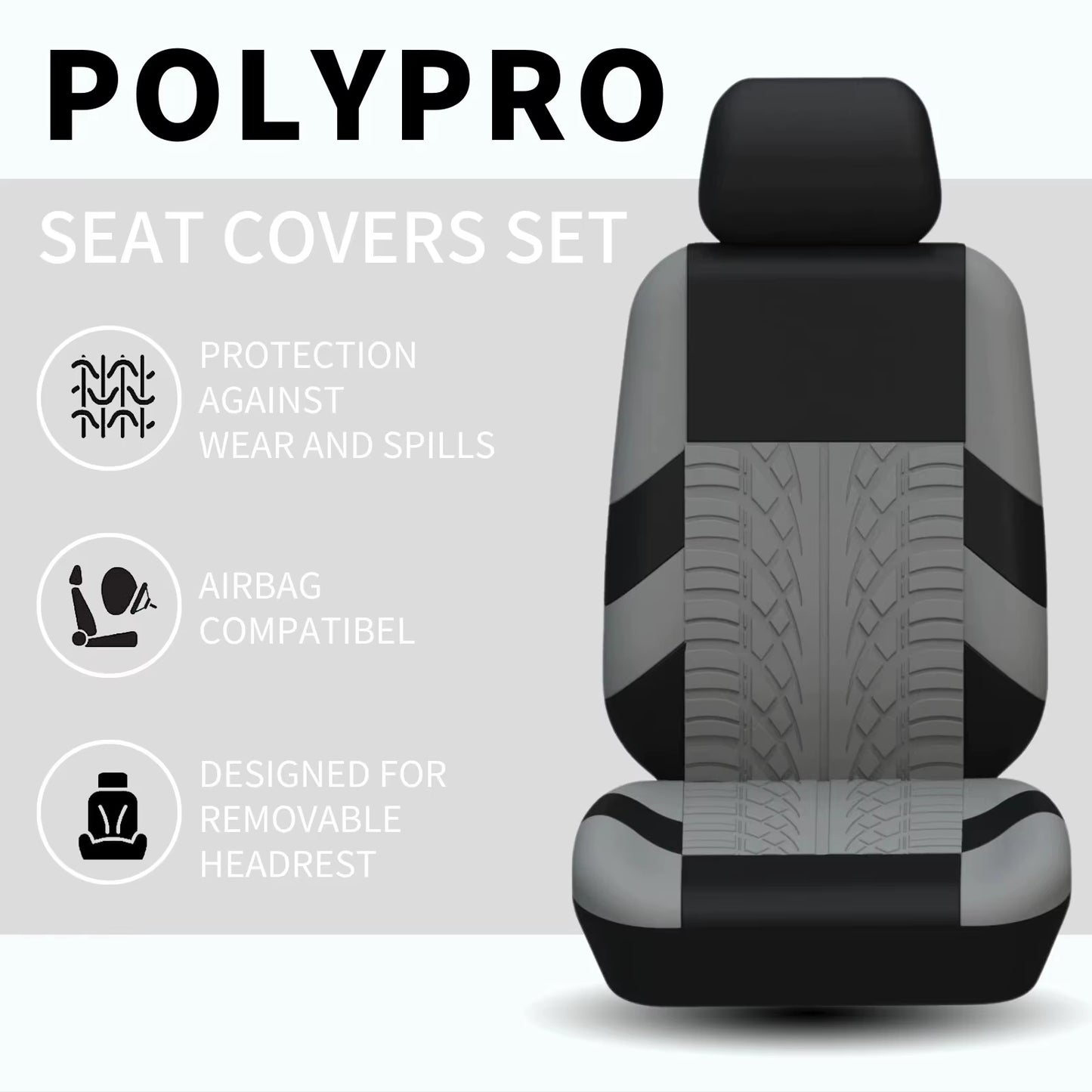 Housses de sièges voiture universelles – Confort, protection et installation facile