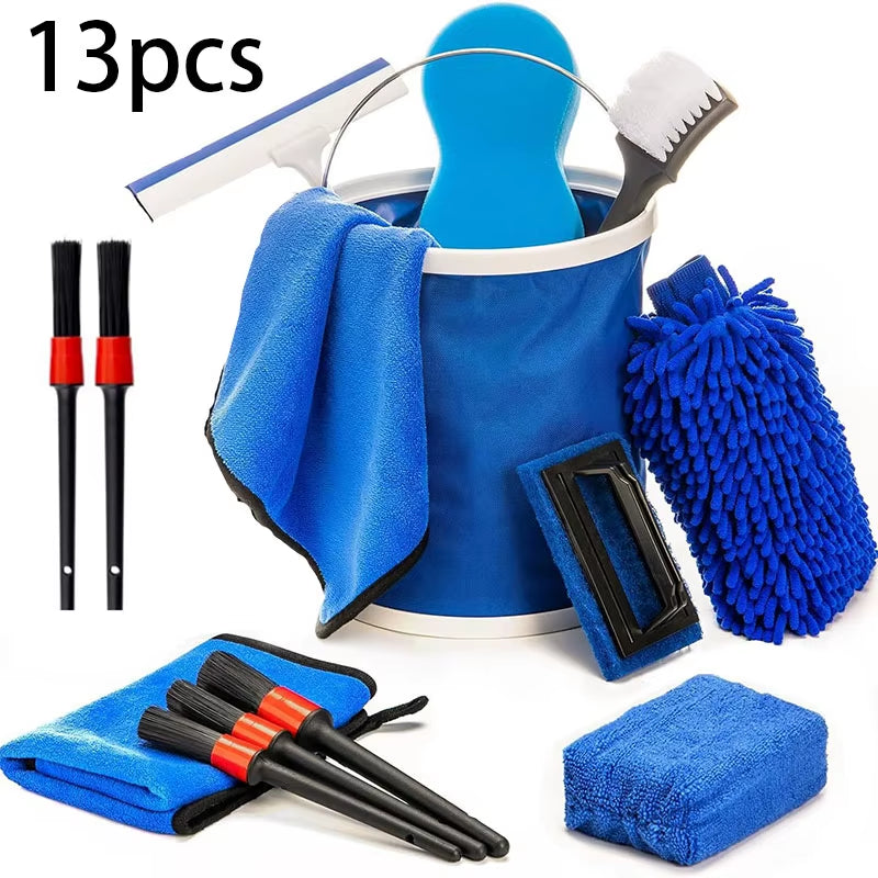 Ensemble Professionnel de Brosses Auto – Finition Impeccable