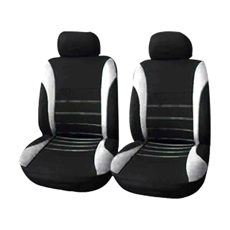 Housses de siège voiture universelles en polyester – Lot de 2, 4 ou 9 pièces – Confort toutes saisons – Pour sièges avant et arrière