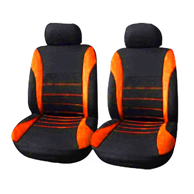 Housses de siège voiture universelles en polyester – Lot de 2, 4 ou 9 pièces – Confort toutes saisons – Pour sièges avant et arrière