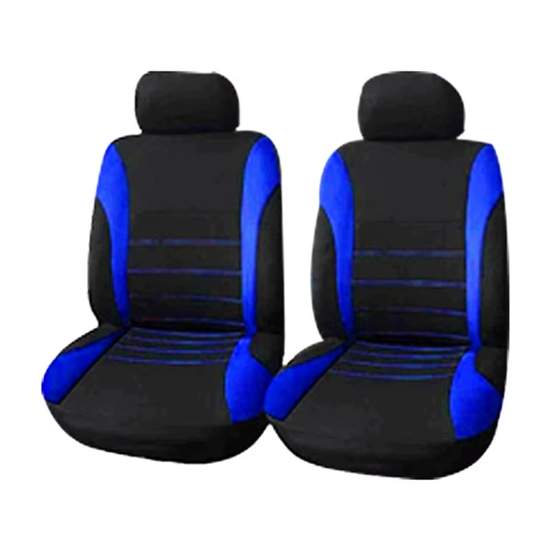 Housses de siège voiture universelles en polyester – Lot de 2, 4 ou 9 pièces – Confort toutes saisons – Pour sièges avant et arrière