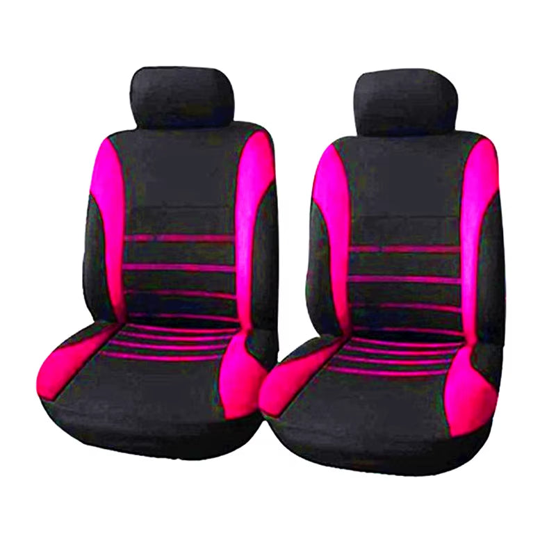Housses de siège voiture universelles en polyester – Lot de 2, 4 ou 9 pièces – Confort toutes saisons – Pour sièges avant et arrière